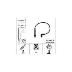 Audi A1 10-18,Ibiza 08-17,Leon 05-12,Fabia 07-14,Yeti,Caddy,Polo, Buji Kablo Takımı 03F905409B