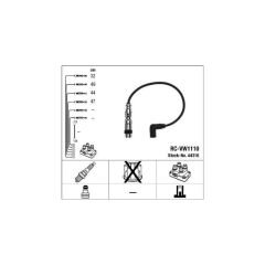 Audi A1 10-18,Ibiza 08-17,Leon 05-12,Fabia 07-14,Yeti,Caddy,Polo, Buji Kablo Takımı 03F905409B