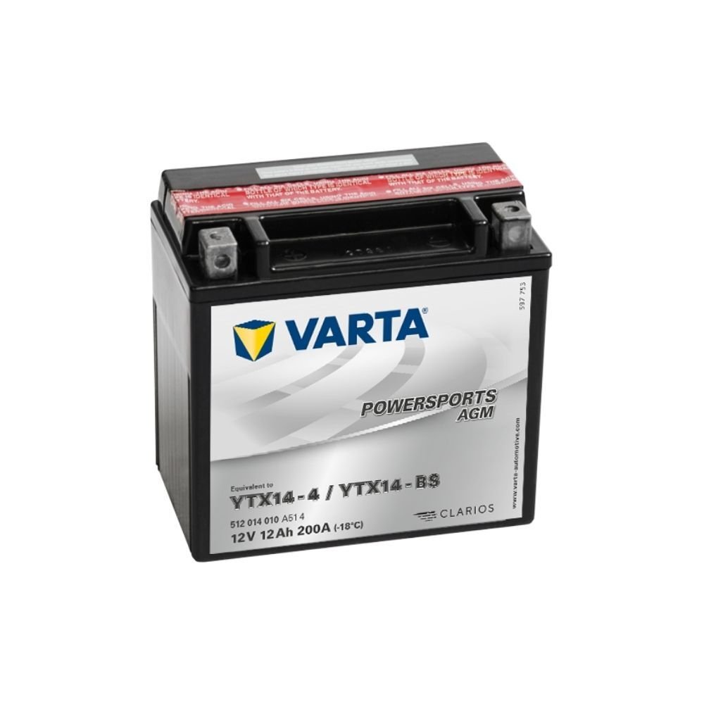 Varta Motosiklet Aküsü YTX14 BS (YTX14 4) 12V 12Ah