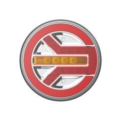 Led Yuvarlak 3 Fonksiyonlu Stop-Sinyal-Park Lambası 10-30V E9 Belgeli Sol 40100