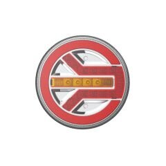 Led Yuvarlak 3 Fonksiyonlu Stop-Sinyal-Park Lambası 10-30V E9 Belgeli Sağ 40101