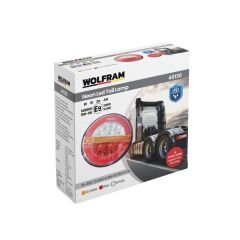 Led Yuvarlak 4 Fonksiyonlu Stop-Sinyal-Park Lambası 10-30V E9 Belgeli Sol 40130