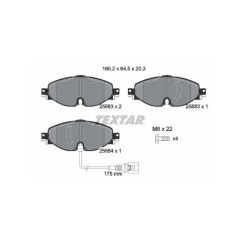 Audi A3,Q2,Q3,Q5,Cupra Ateca,Formentor,Leon,Skoda SuperB,Tiguan,Golf,Passat Fren Balatası 8V0698151