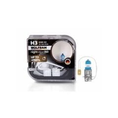 Halojen Night Vision H3 Ampul NV +%150 Fazla Işık ve %20 Beyaz Işık 12V 55W 22103NV