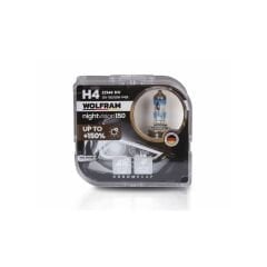 Halojen H4 Ampul NV +%150 Fazla Işık ve %20 Beyaz Işık 12V 60/55W