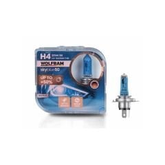 H4 Halojen Ampul Sky Blue Beyaz Işık 12V 100/90W 5500K