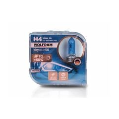 H4 Halojen Ampul Sky Blue Beyaz Işık 12V 100/90W 5500K