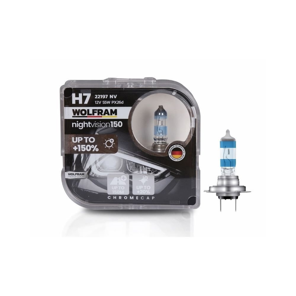 H7 Halojen Ampul NV +%150 Fazla Işık ve %20 Beyaz Işık 12V 55W 22197NV