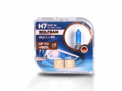 H7 Halojen Ampul Sky Blue Beyaz Işık 12V 100W %50 Fazla Işık 22197SB