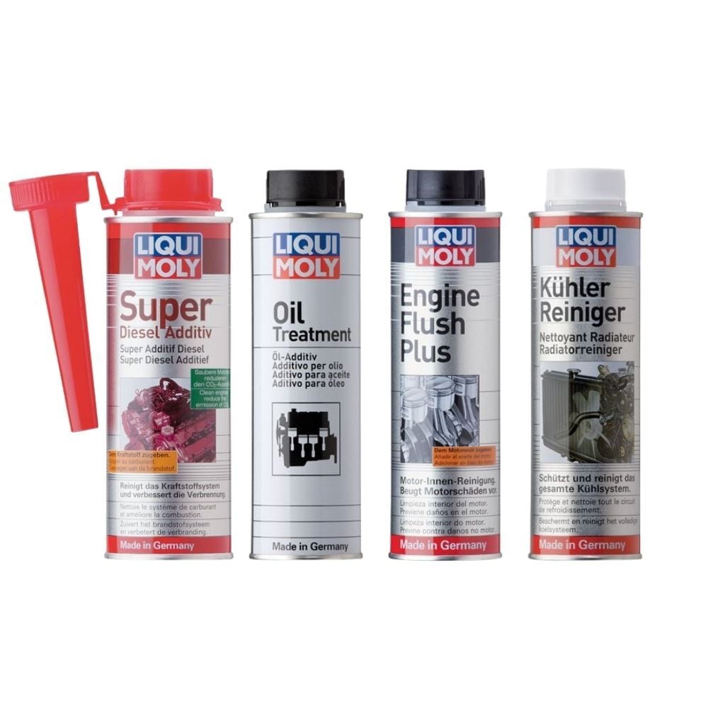 Liqui Moly Dizel Motor Bakım Kiti,Enjektör,Motor ve Radyatör Temizleme ve Yağ Bakım Seti 4'lü