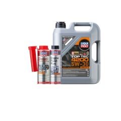 Liqui Moly Set 10 TopTec 4200 5L Motor Yağı 5W-30,Motor İçi Temizleyici,Dizel Sistem Temizleyici