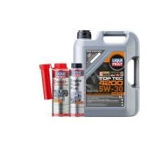 Liqui Moly Set 10 TopTec 4200 5L Motor Yağı 5W-30,Motor İçi Temizleyici,Dizel Sistem Temizleyici