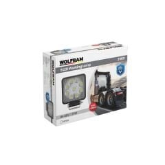 Led Kare Çalışma Lambası 9 Led Beyaz Işık 10/30V E-Belgeli 27W 31901