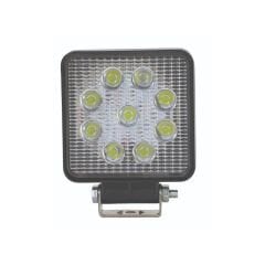Led Kare Çalışma Lambası 9 Led Beyaz Işık 10/30V E-Belgeli 27W 31901