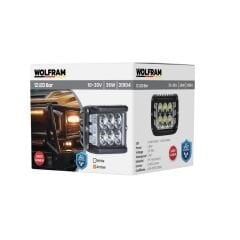 Led Kaput Üstü Off-Road Lambası 6 Led Beyaz 6 Led Sarı Çakar Fonksiyonlu 10/30V E-Belgeli 36W 31904
