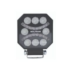 Led Çalışma Lambası Emojili 8 Led Beyaz + Kırmızı Spot Fonksiyonlu 10/30V E-Belgeli 45W 32003
