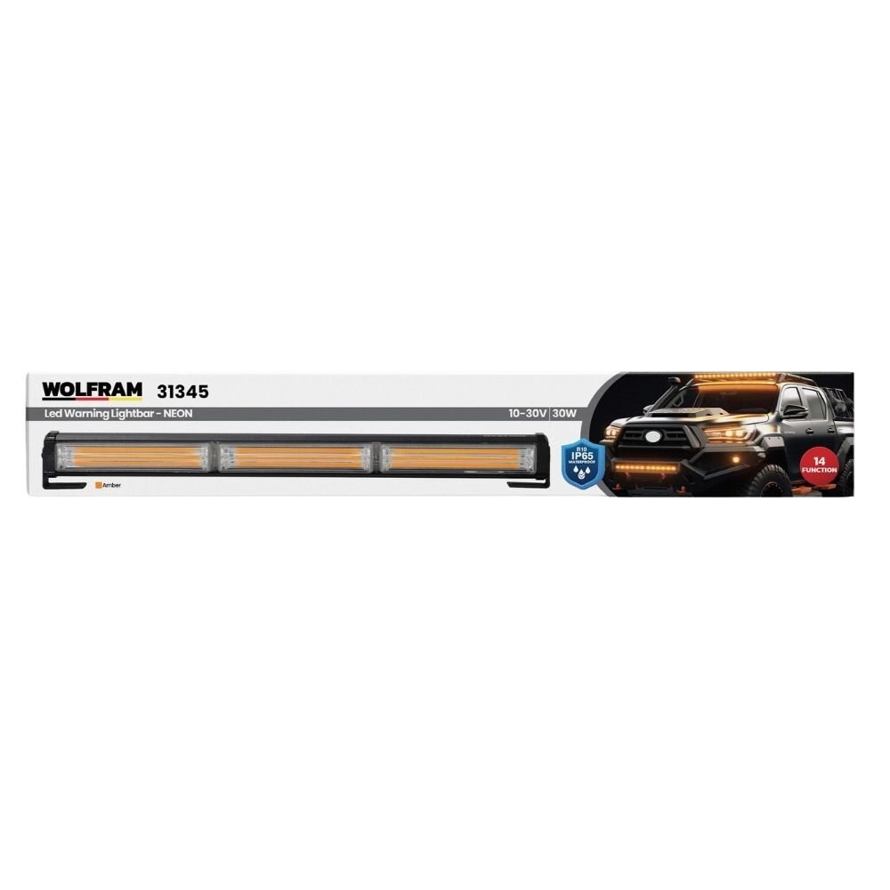 Led İkaz Lambası NEON 14 Fonksiyon 45 cm 10/30V E-Belgeli 30W 31345