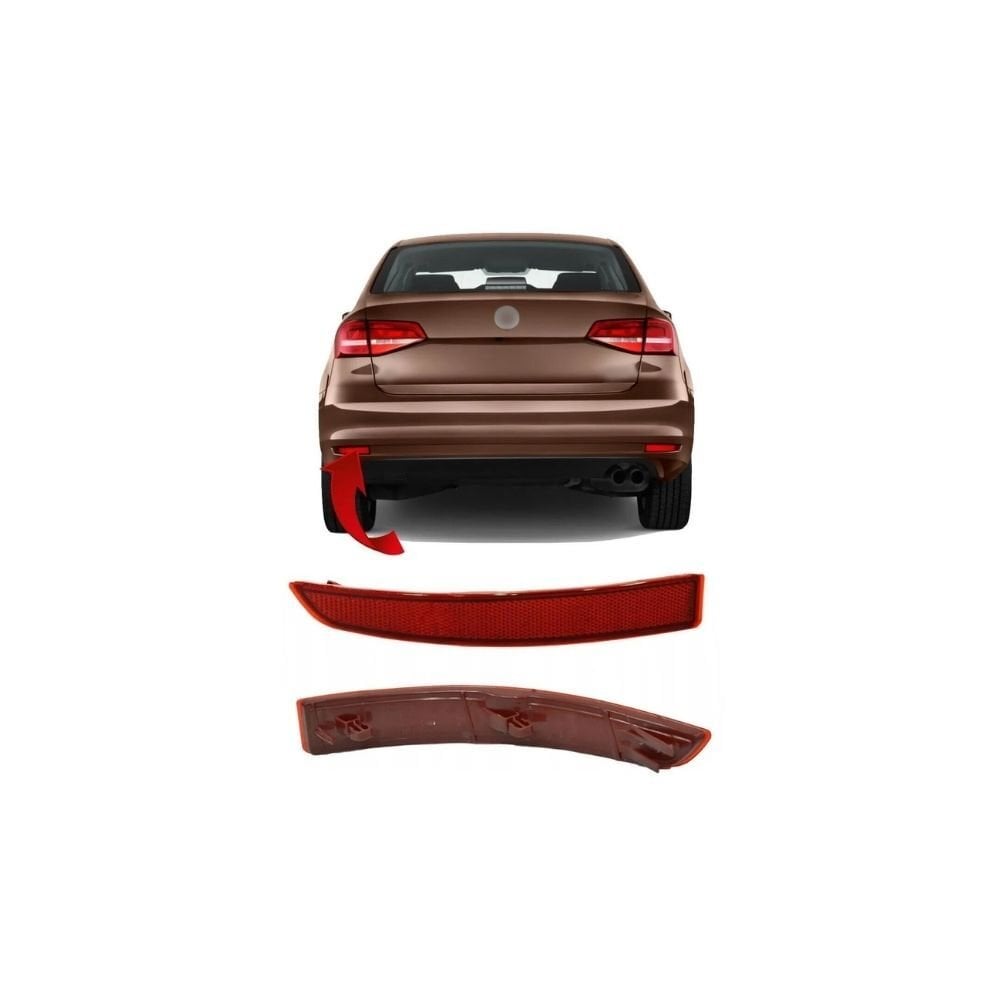 Volkswagen Jetta 2015-2018 Arka Tampon Sol Reflektör 5C6945105B