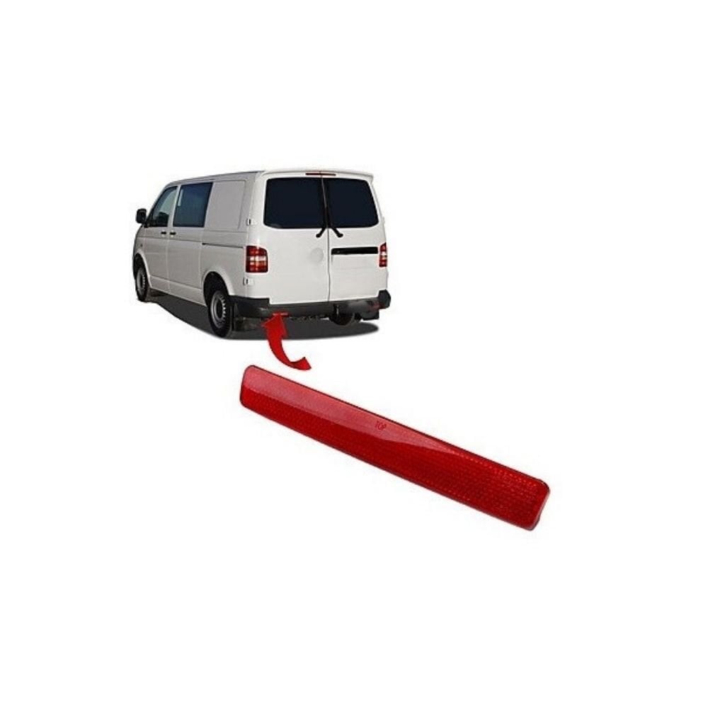 Volkswagen Transporter T5 2003-2011 Arka Tampon Reflektörü Sol 7E0945105