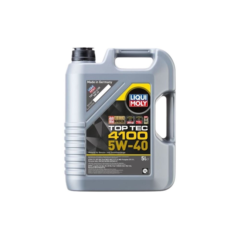 LIQUI MOLY 5W40 Motor Yağı TOP TEC 4100 Tam Sentetik 5 Litre 9511