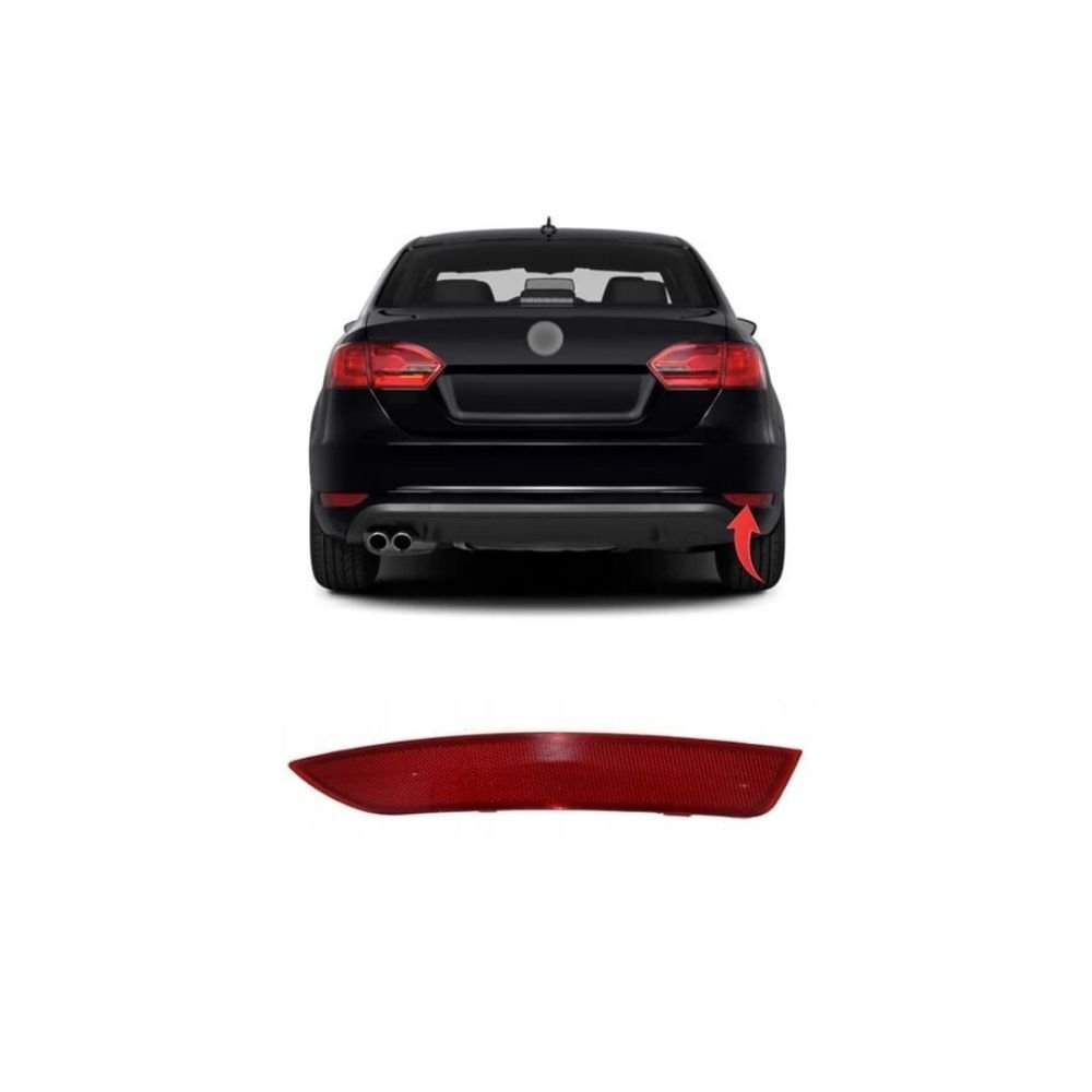Volkswagen Jetta 2011-2014 Arka Tampon Reflektörü Sağ 5C6945106A